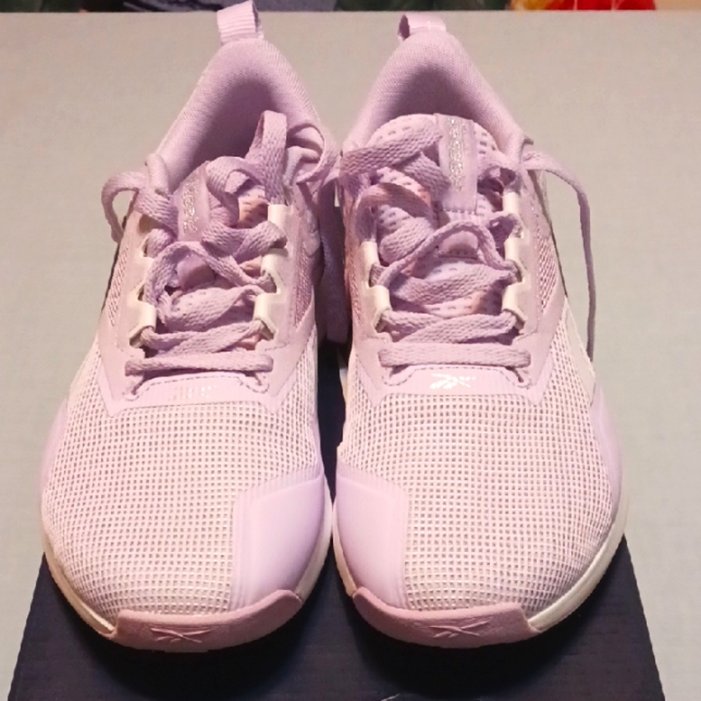 Reebok Soft Lavender Mesh Sneakers
